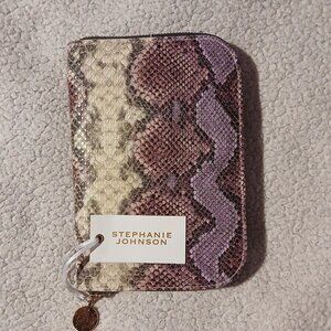 Women"s Stephanie Johnson Purple Reptile Travel Organizer Jewelry Clutch…